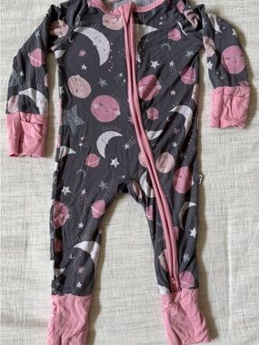Little Sleepies To The Moon & Back Footie Pajamas Stars Planets
